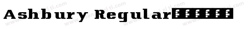 Ashbury Regular字体转换